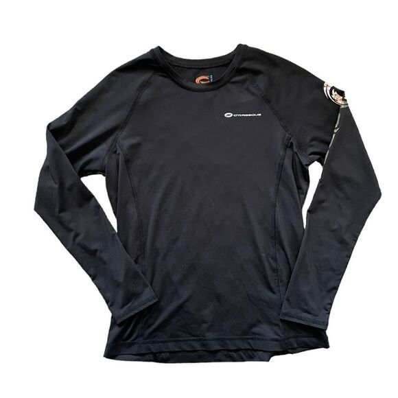 BLACK RASH GUARD O'RAGEOUS Size Large - Picture 1 of 4